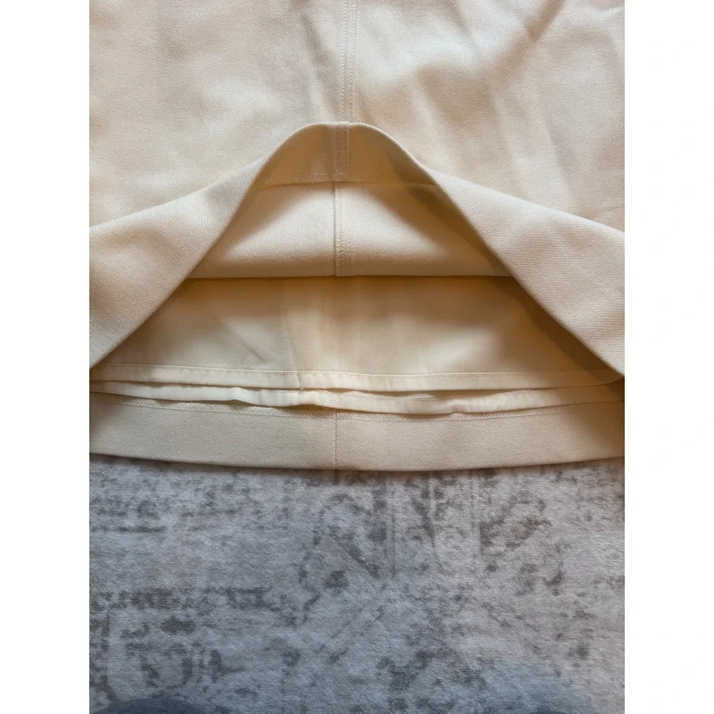 J.Crew Ivory Wool Blend A-Line Mini‎ Skirt K2121 Size 2 New With Tags